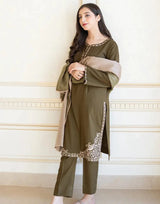 3PC EMBROIDERED DRESS EMBROIDERED dupatta D-492